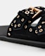 Khai Two Strap Suede Eyelet Sandals