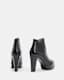 Sarris Patent Leather Block Heel Boots