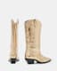 Dolly Metallic Leather Western Boots