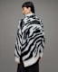 Lock Zebra Print Roll Neck Jumper