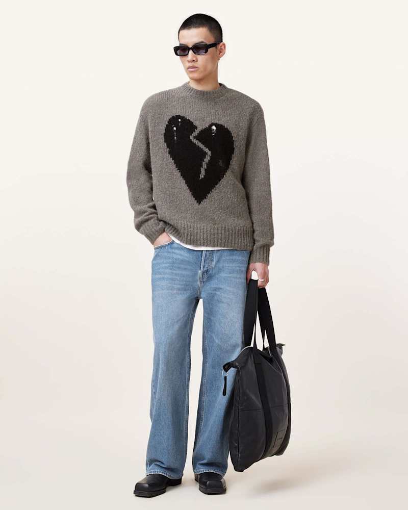 Luv Heart Oversized Knitted Jumper