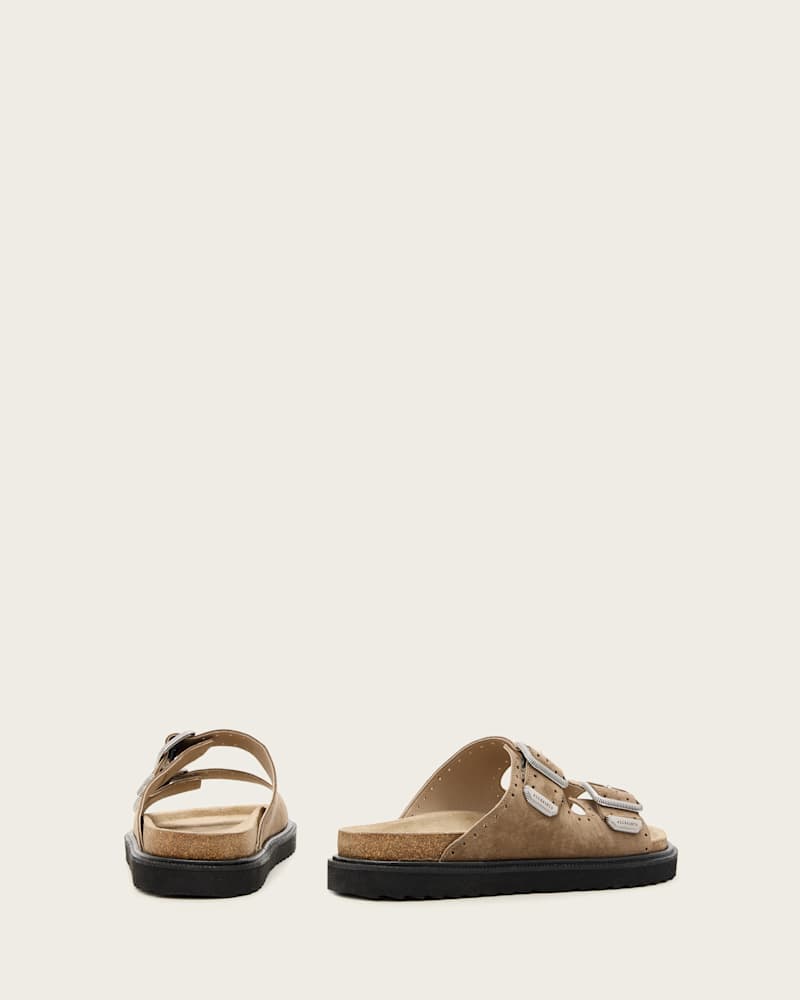 Randal Buckled Suede Sandals