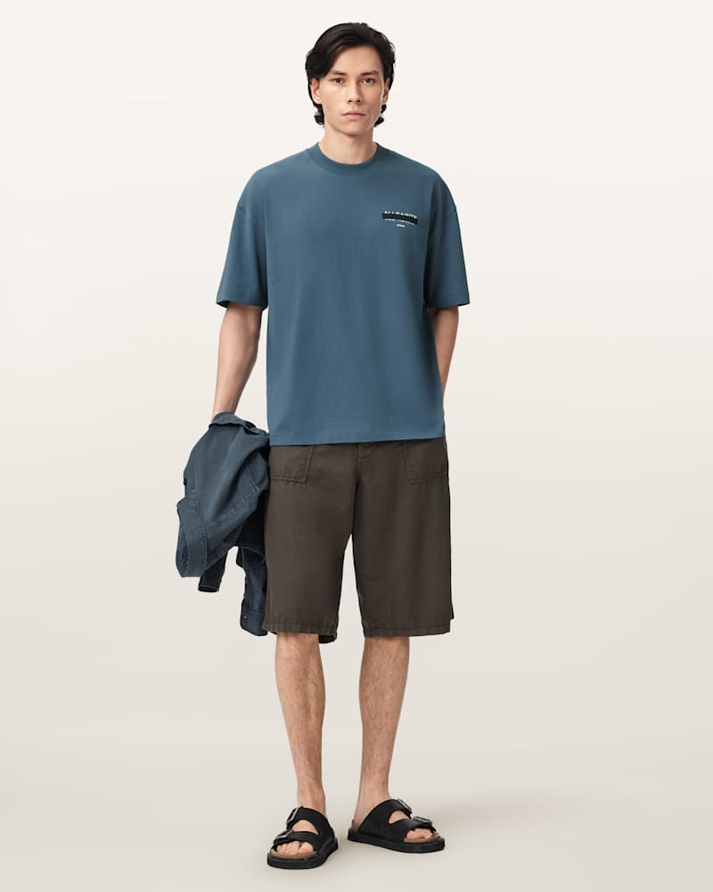 Redact Oversized Embroidered Logo T-Shirt