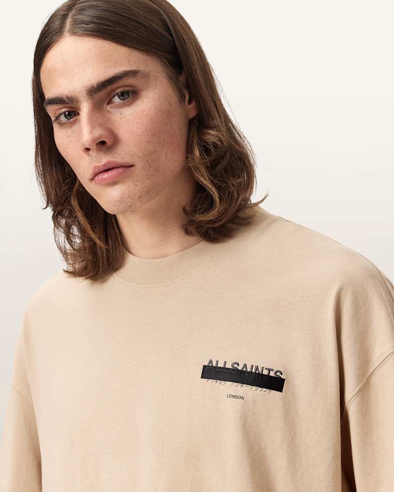 Redact Oversized Embroidered Logo T-Shirt