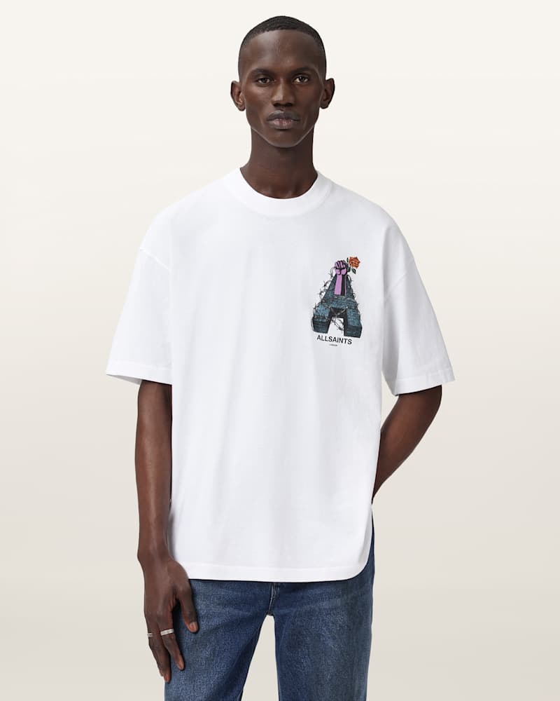 Defiance Oversized Graphic T-Shirt
