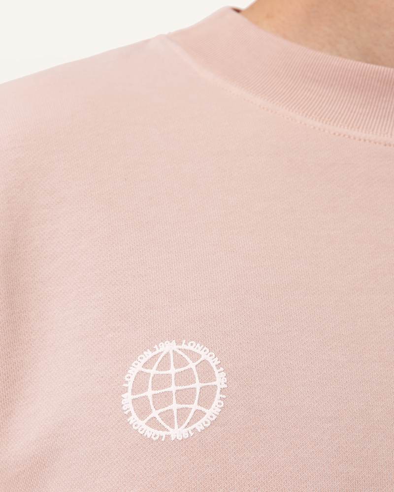 Emblem Crew Neck Cotton Sweatshirt