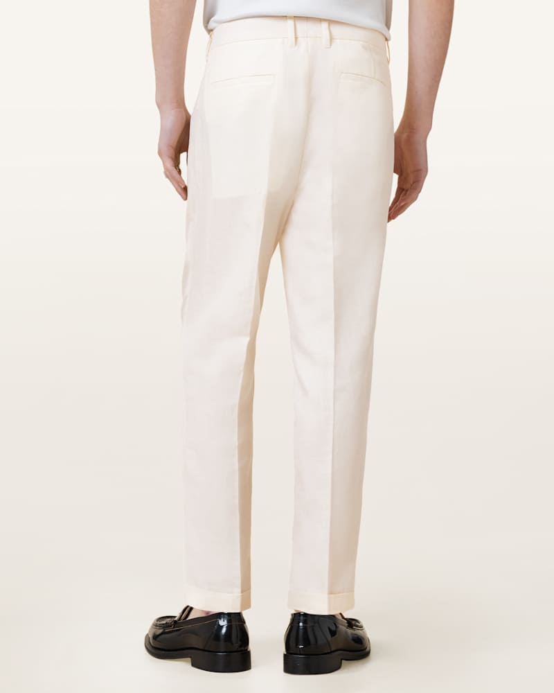 Cross Tallis Linen Blend Slim Trousers