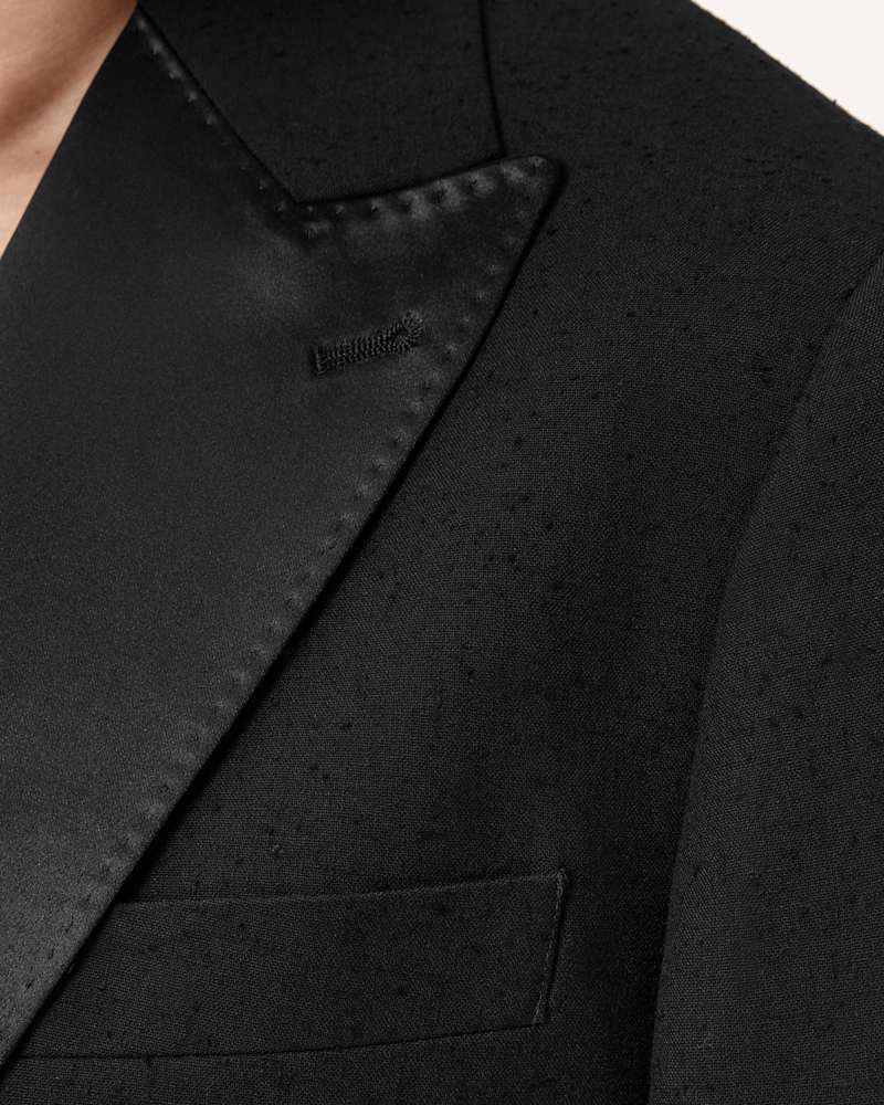 Germain Satin Single Breasted Blazer 