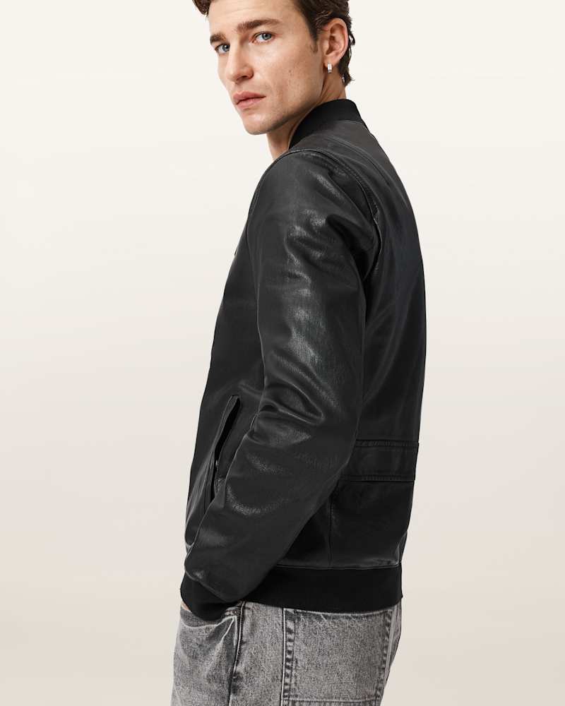 Morten Leather Bomber Jacket