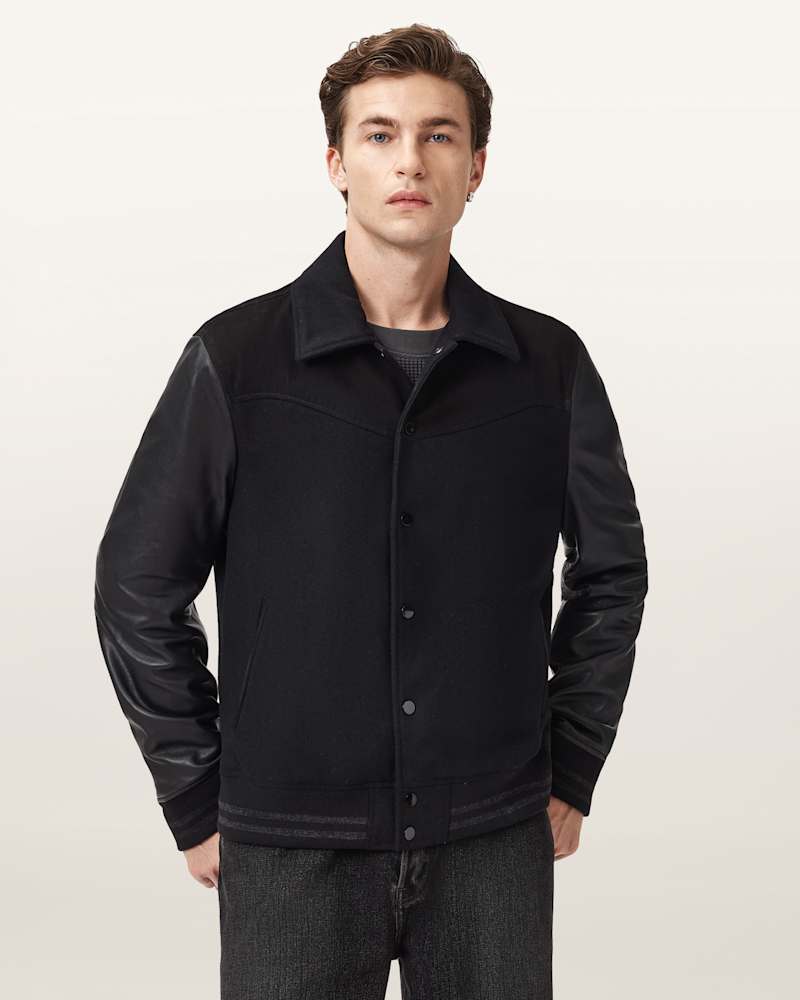 Endleton Leather Bomber Jacket