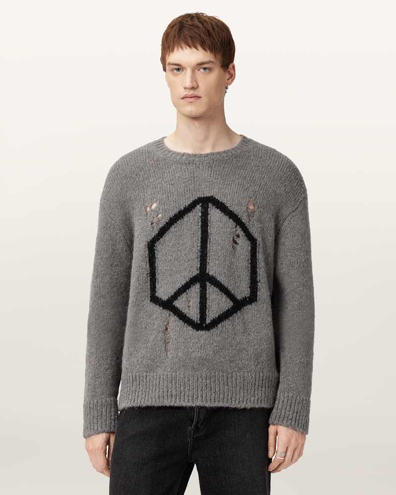 Message Oversized Wool Jumper