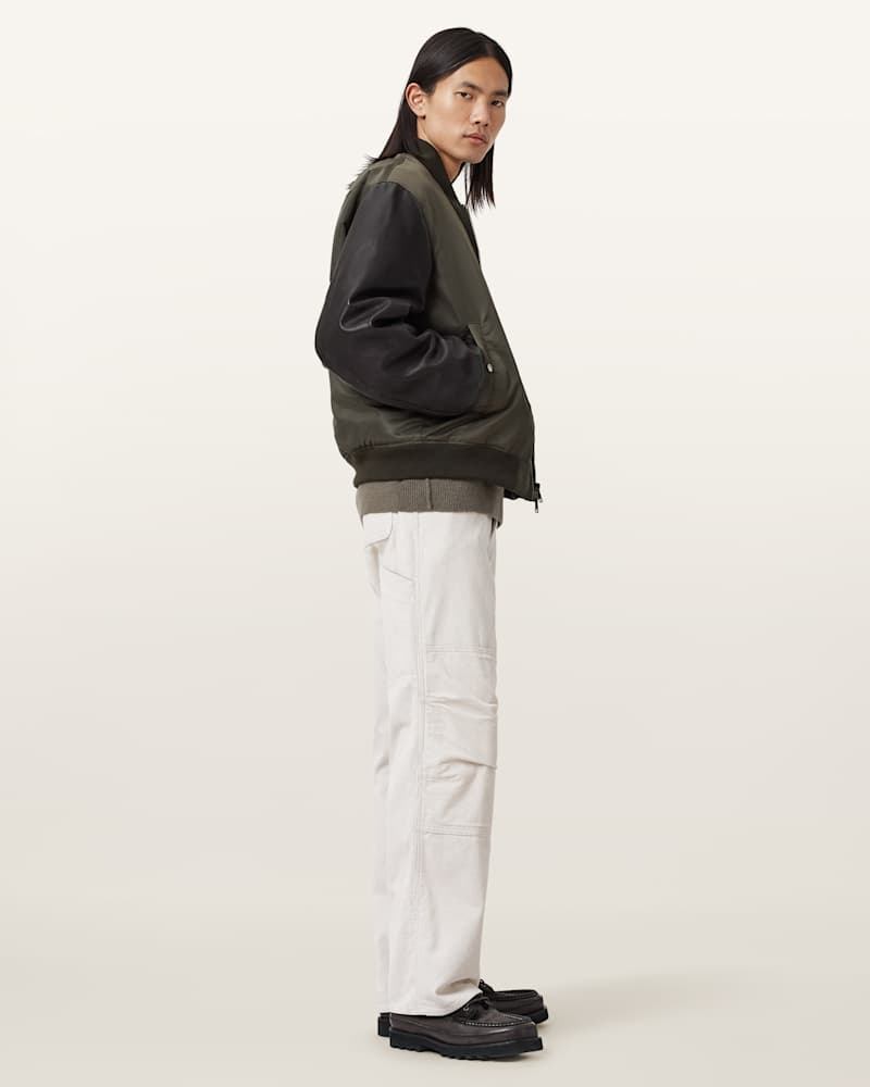 Myler Ramskull Leather Bomber Jacket