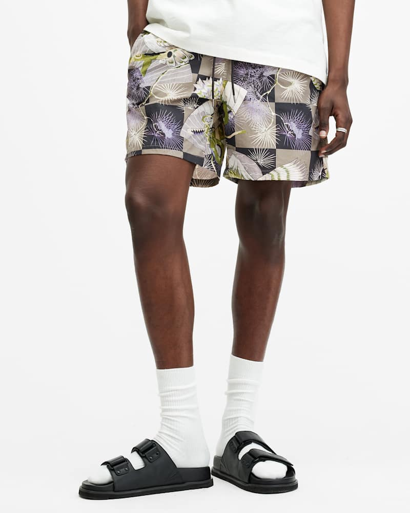 Sebastian Slim Fit Printed Swim Shorts