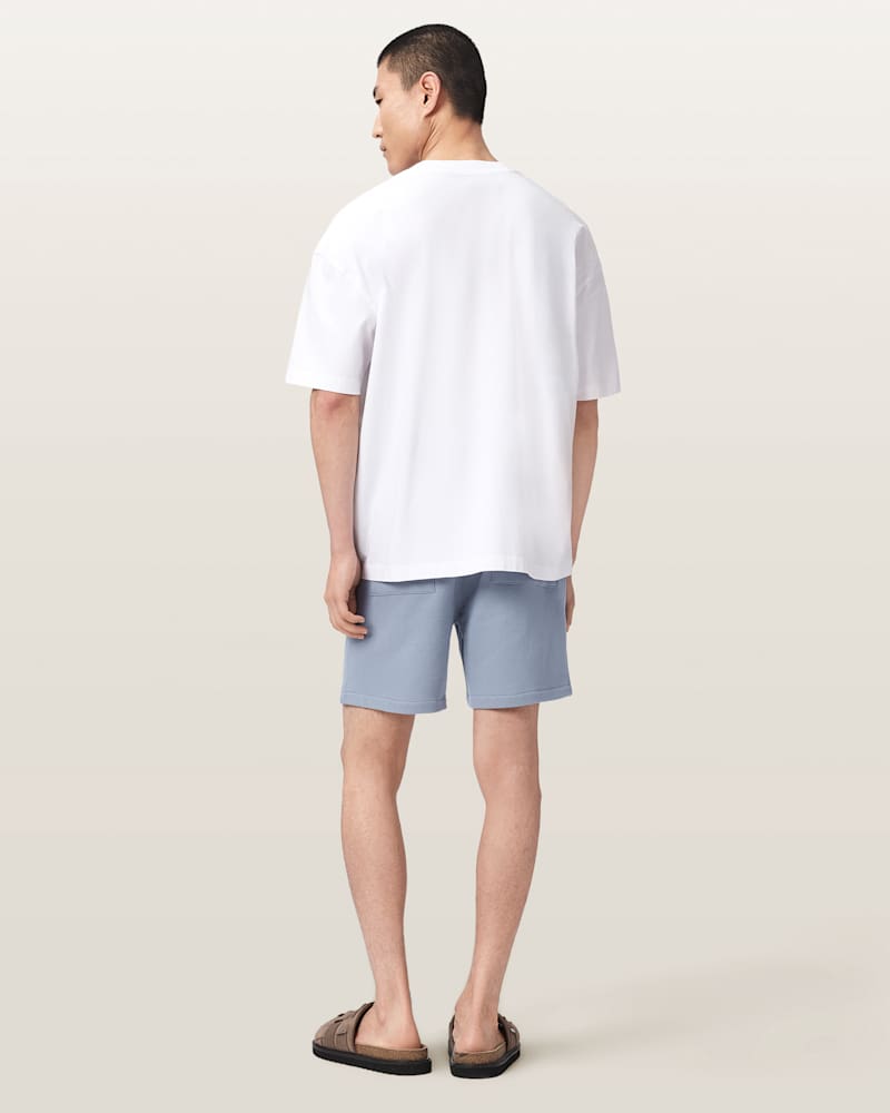 Asher Straight Fit Ramskull Sweat Shorts