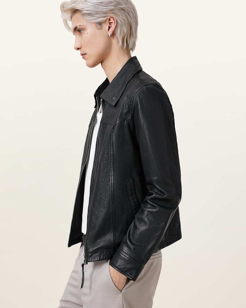 Nellcot Zip Up Leather Jacket