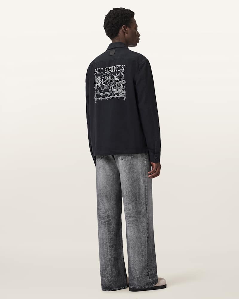 Lenny Illusion Of Denim Wide Leg Trousers