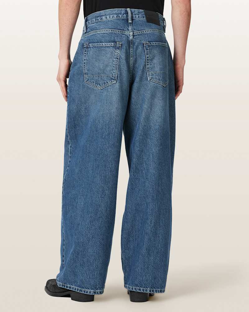 Daze Pleated Wide Leg Jeans