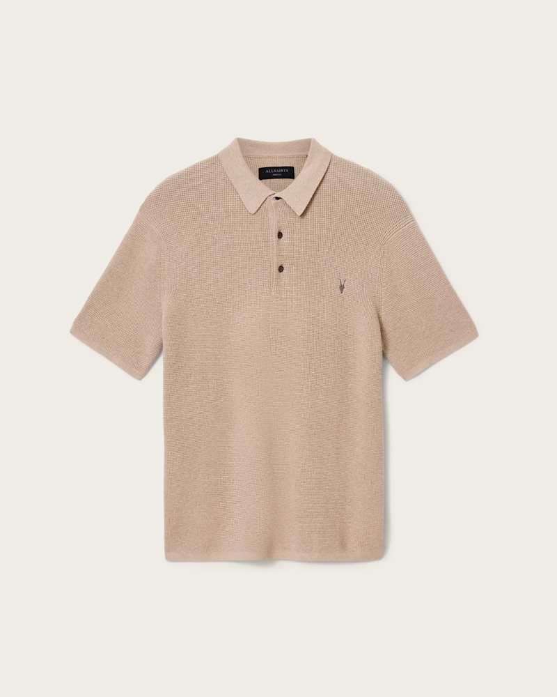 Aspen Waffle Texture Ramskull Polo Shirt