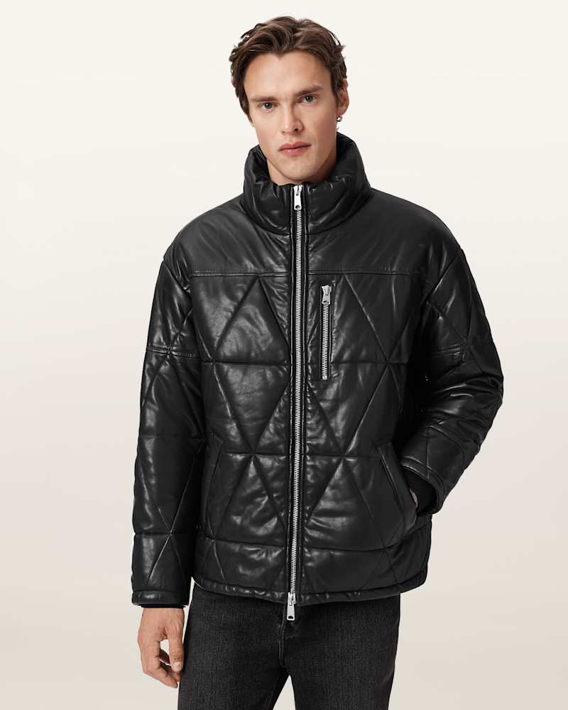 Brockwell Leather Puffer Jacket
