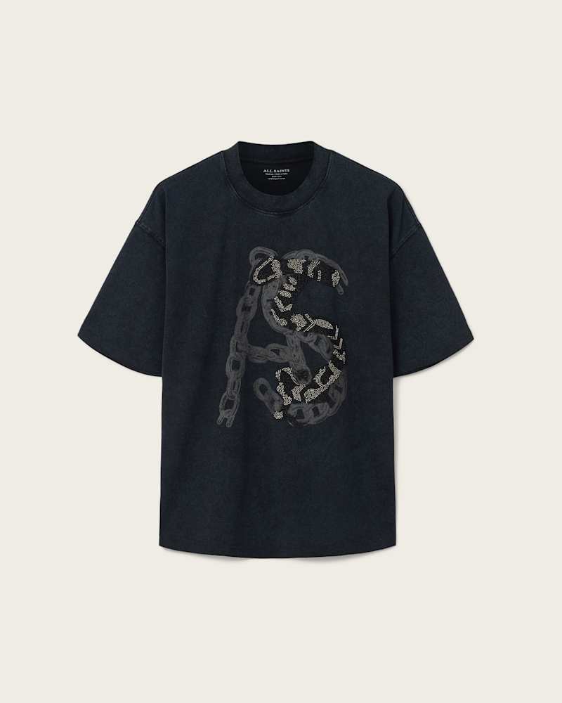 Scale Cropped Graphic T-Shirt