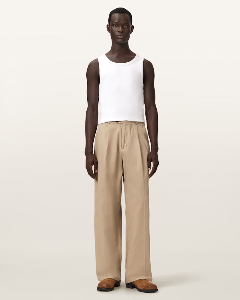 Midas Wide Leg Relaxed Fit Trousers