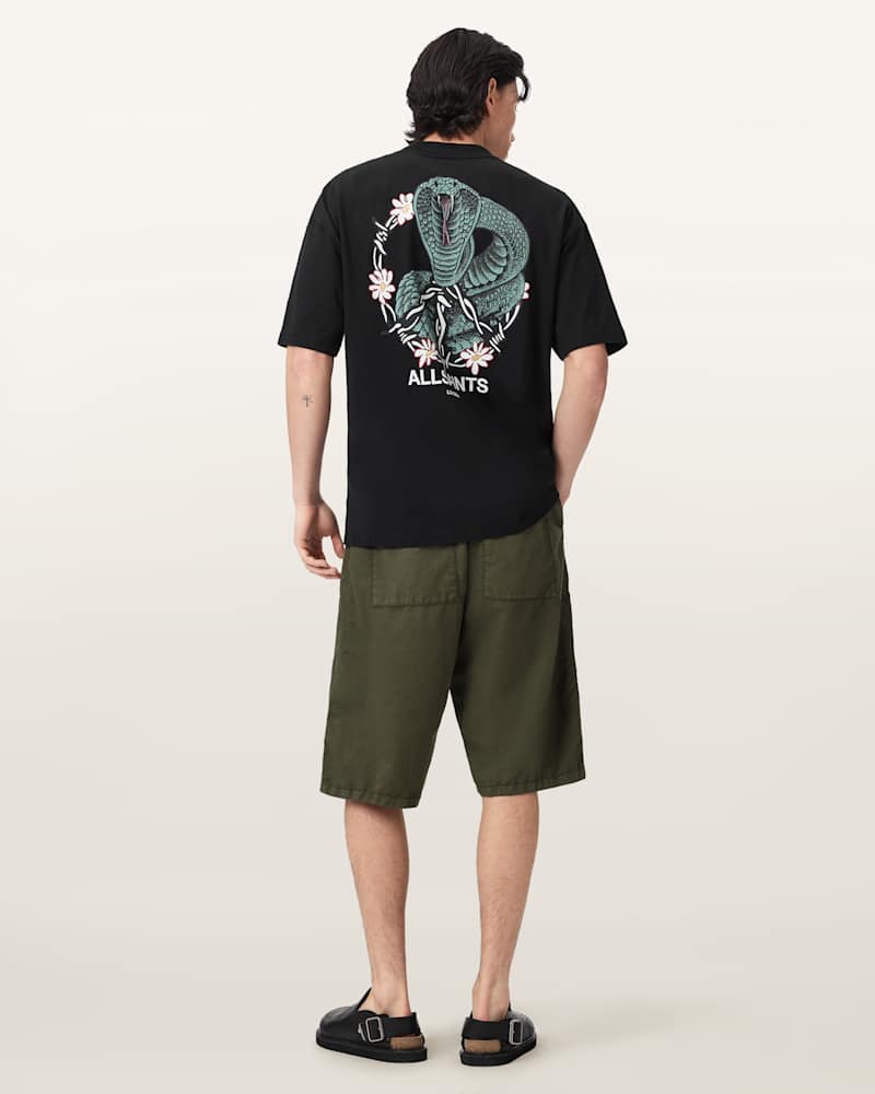 Echo Linen Blend Relaxed Fit Shorts