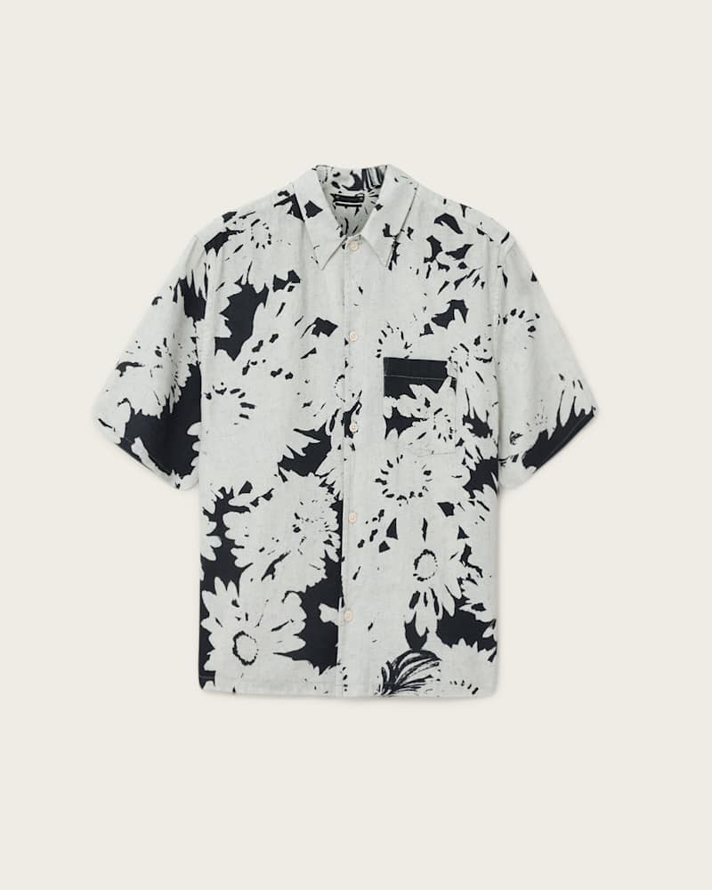 Girona Linen Blend Cropped Shirt