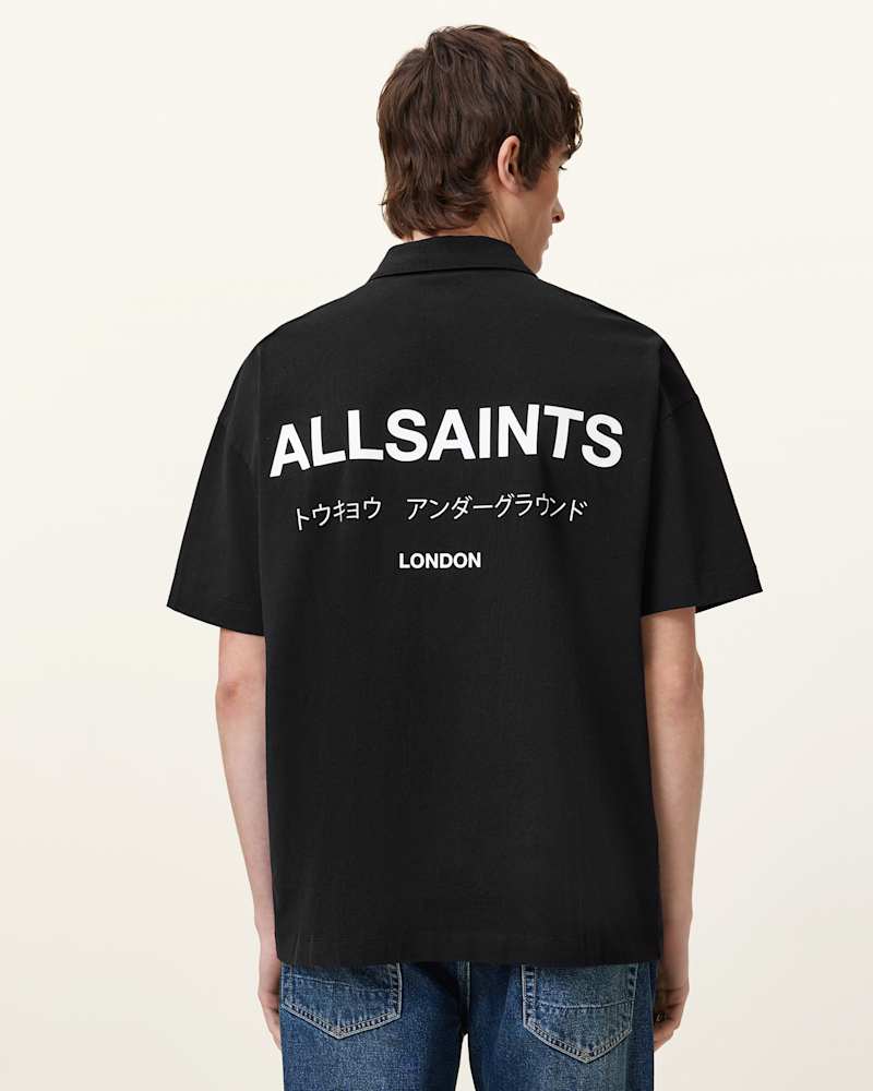 Underground Logo Oversized Fit Polo Shirt