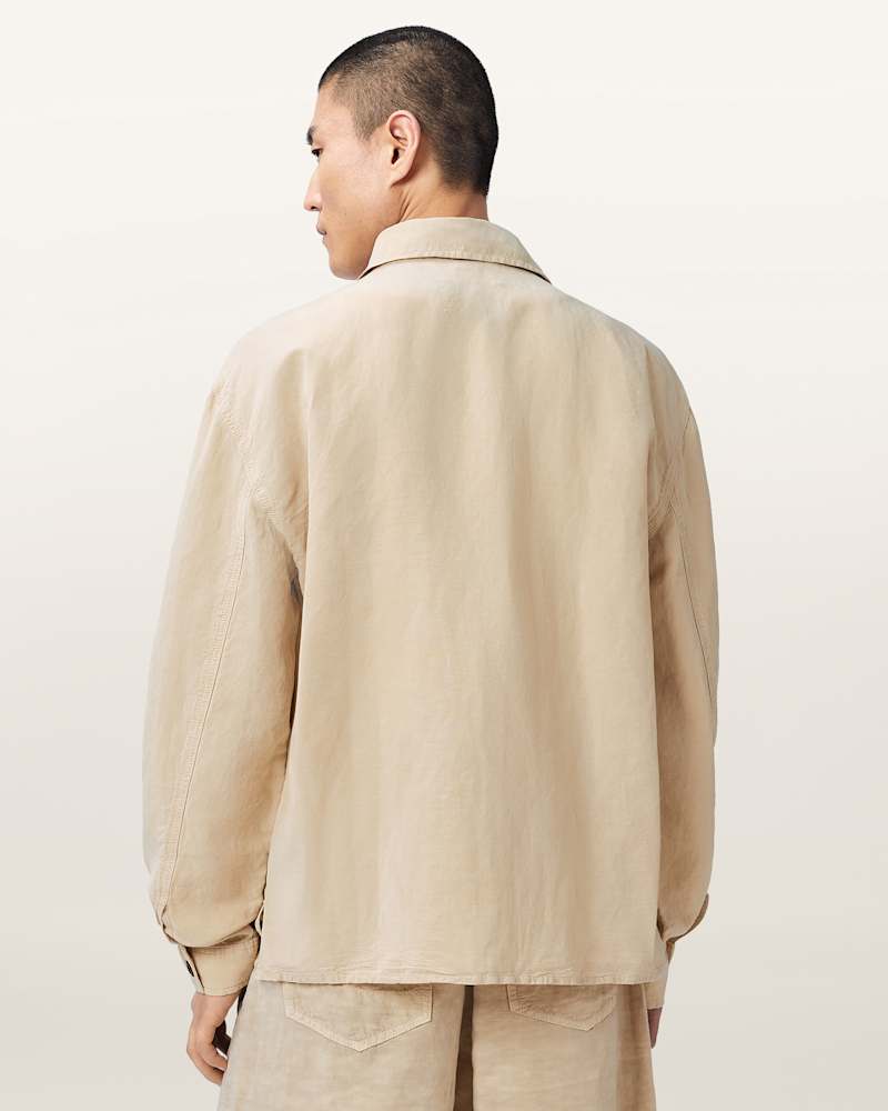 Korten Linen Blend Relaxed Fit Shacket