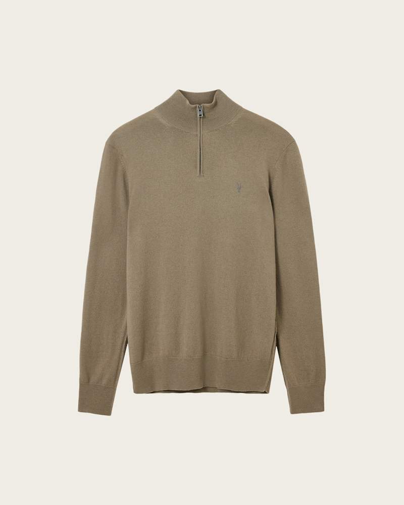 Kilburn Zip Funnel Neck Ramskull Jumper