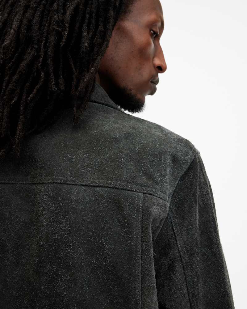 Hopper Suede Trucker Jacket