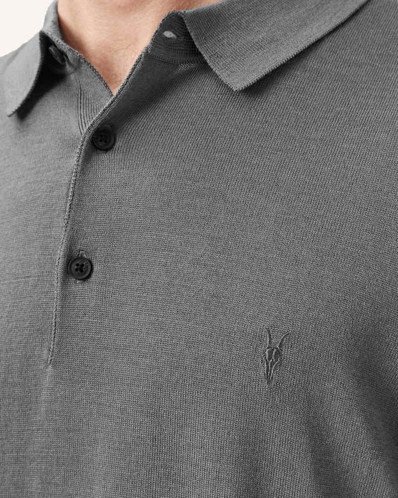 Mode Merino Long Sleeve Polo Shirt