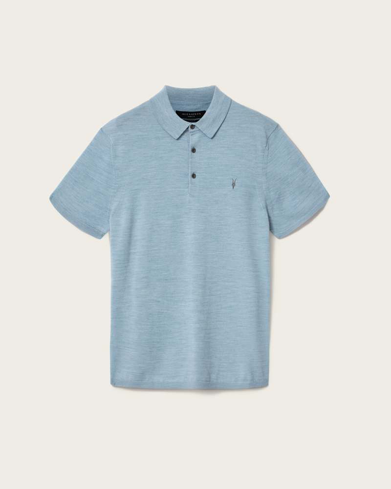 Mode Merino Short Sleeve Ramskull Polo Shirt