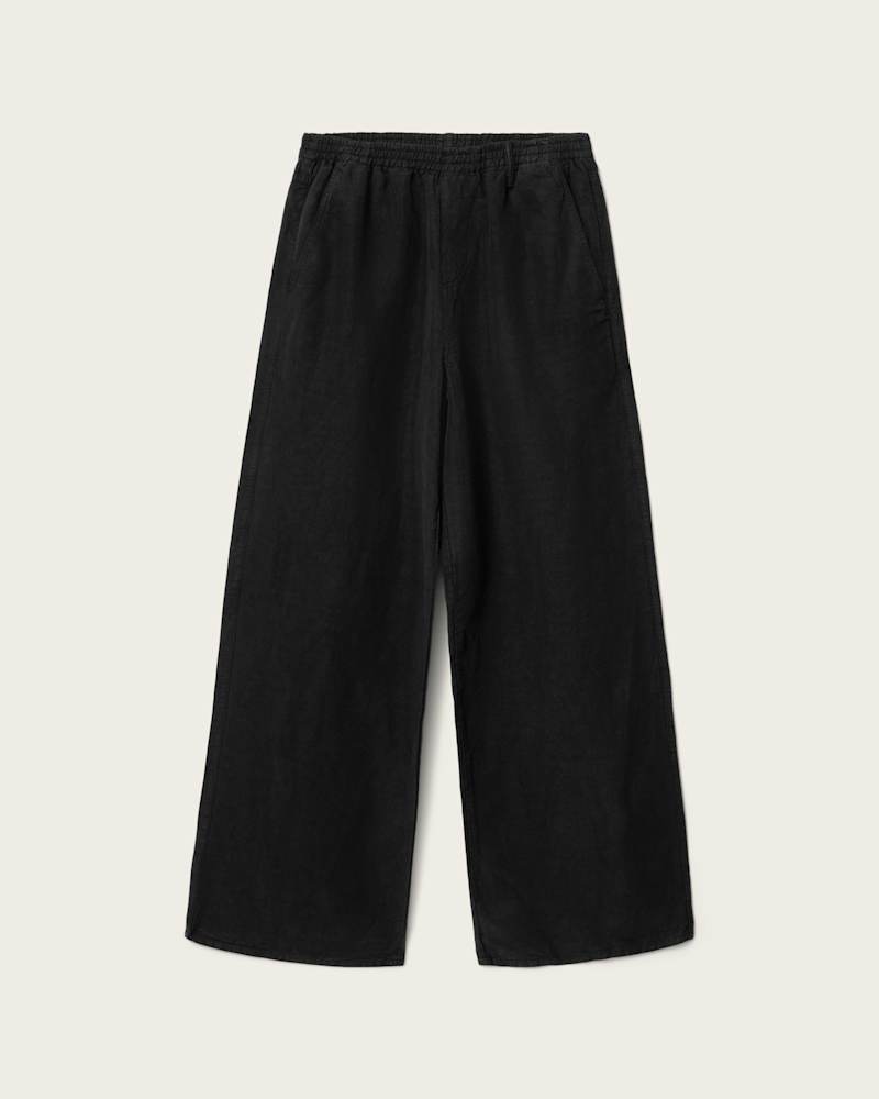 Korten Loose Fit Linen Blend Trousers