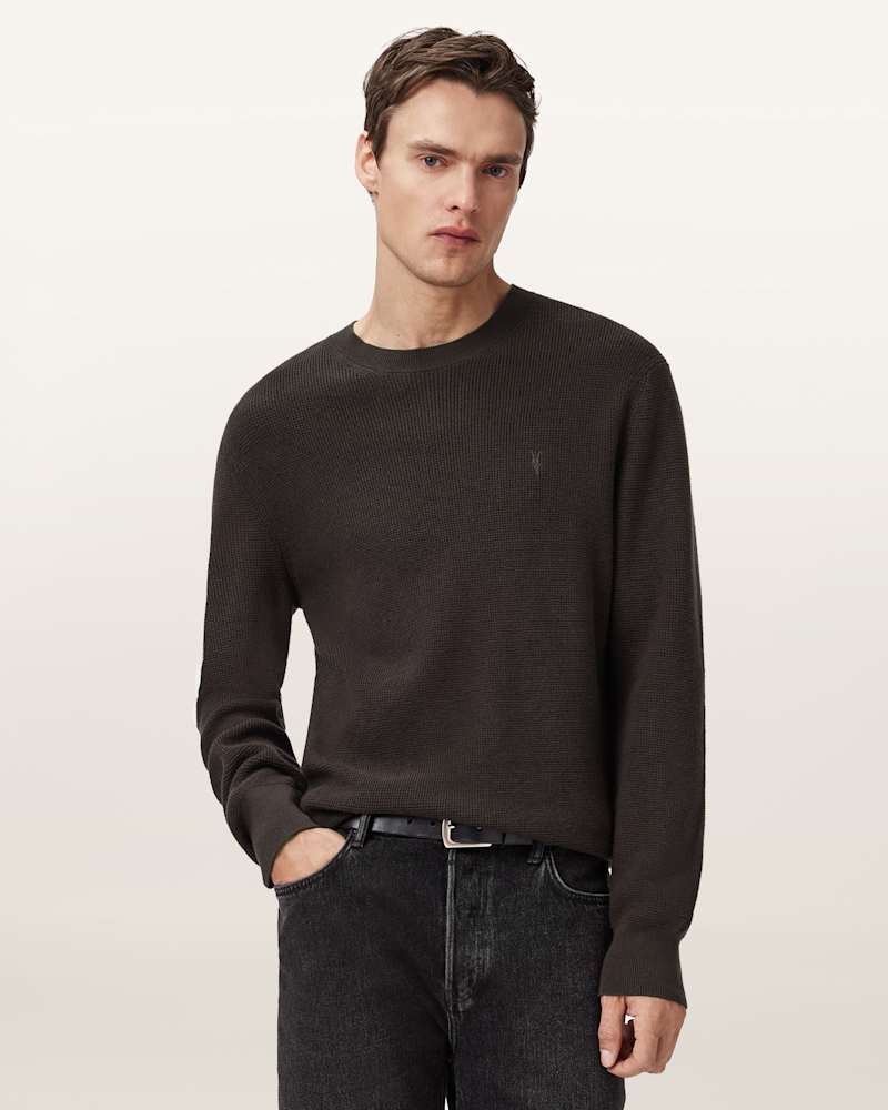 Aspen Waffle Crew Neck Jumper