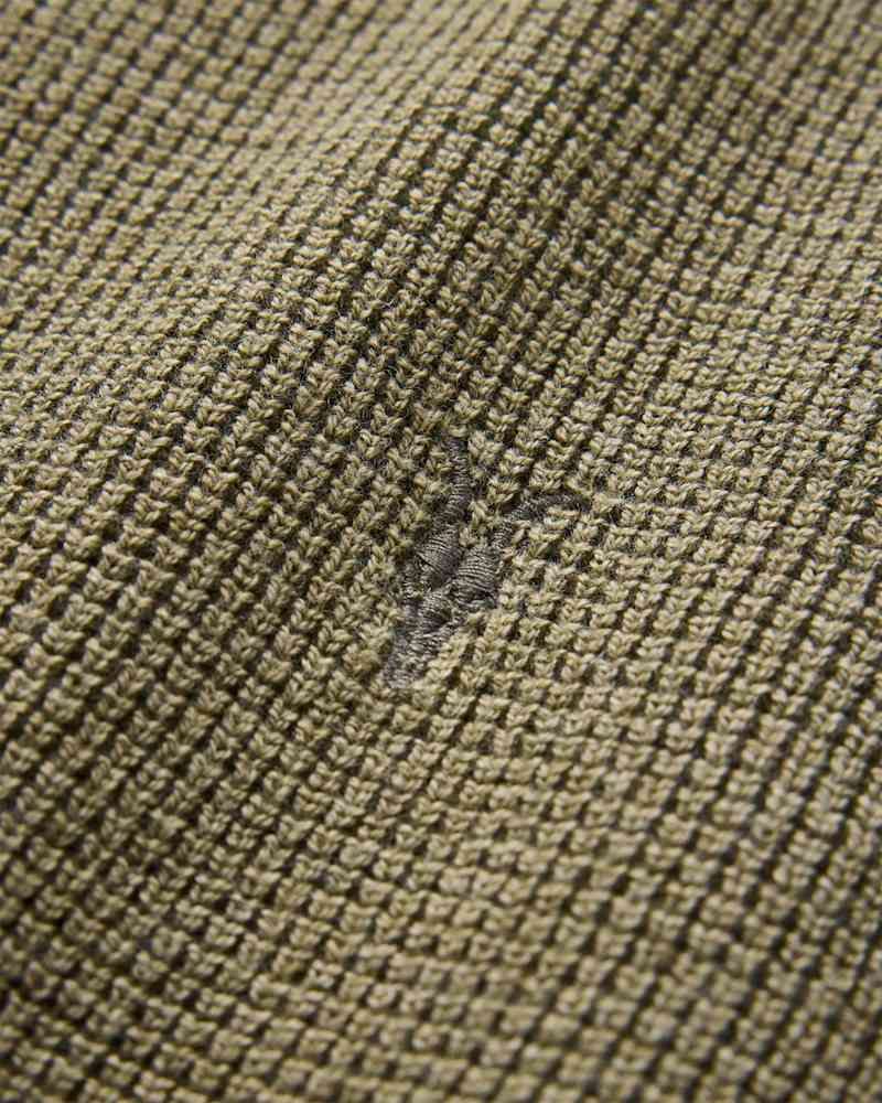 Aspen Waffle Texture Crew Neck Ramskull Jumper