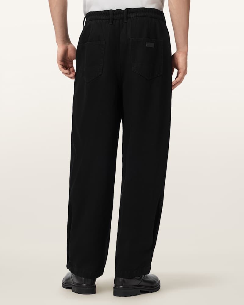 Becco Tapered Leg Pleated Trousers