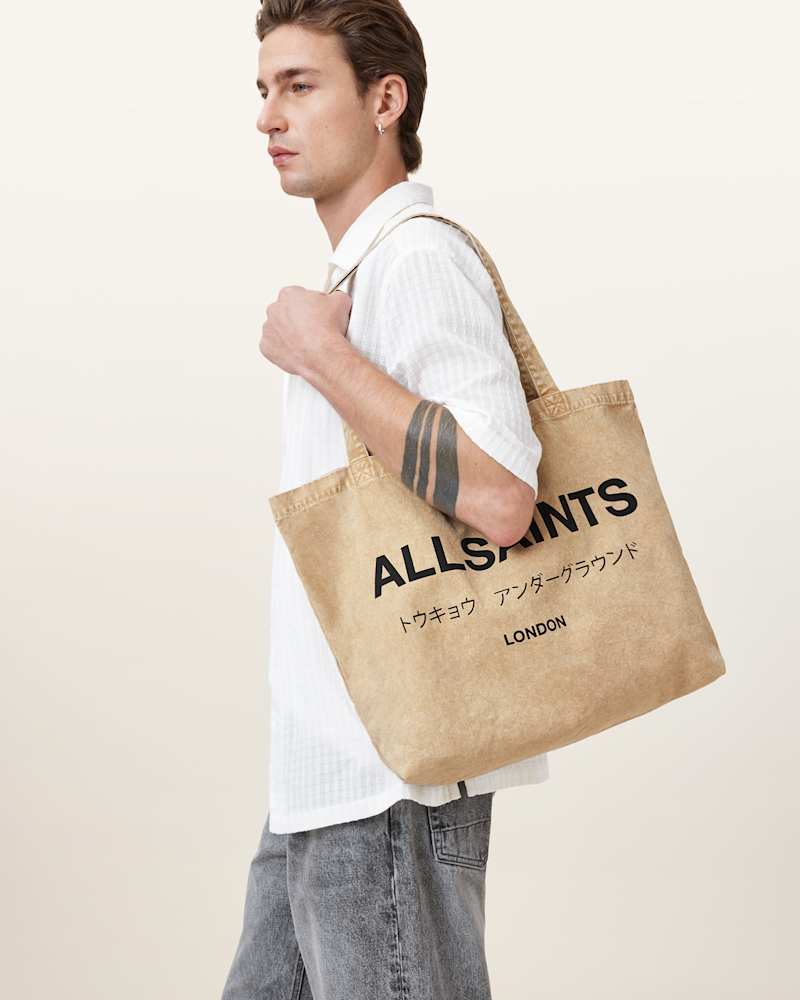 Underground Acid Wash Logo Tote Bag