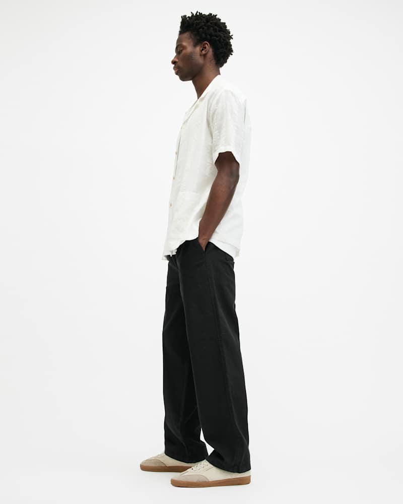Hanbury Linen Blend Relaxed Fit Trousers