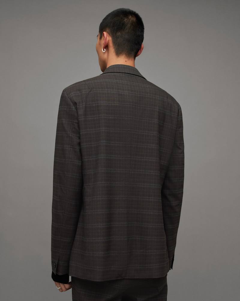 Spica Checked Double Breasted Blazer
