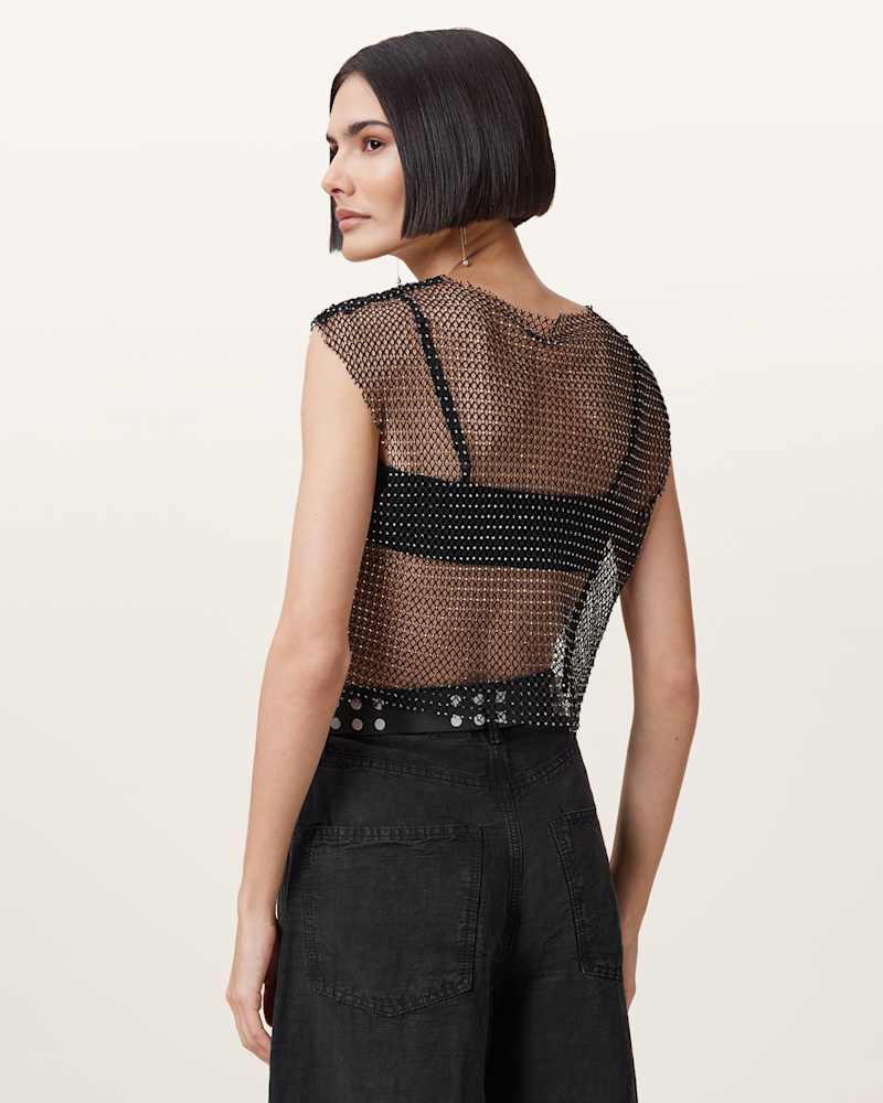 Calytrix Sparkle Fish Net Top