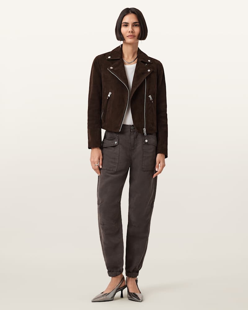 Val Linen Blend Cargo Trousers