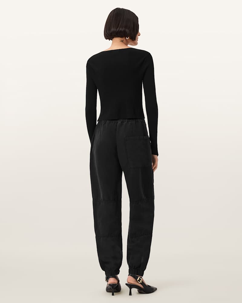 Val Cargo Linen Blend Trousers
