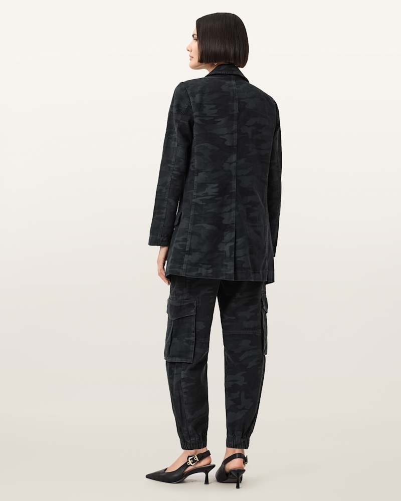 Freda Camouflage Denim Cargo Trousers