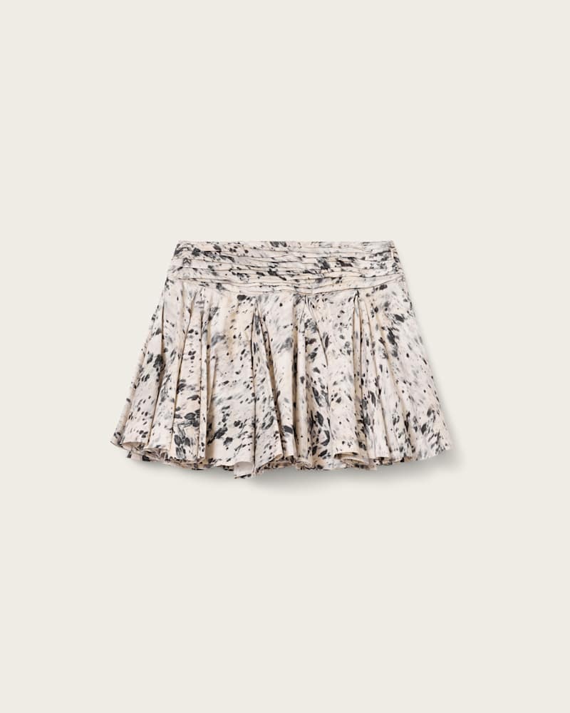 Tulip Printed Cotton Mini Skirt