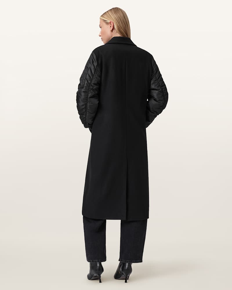 Paulah Wool Blend Double Breasted Coat