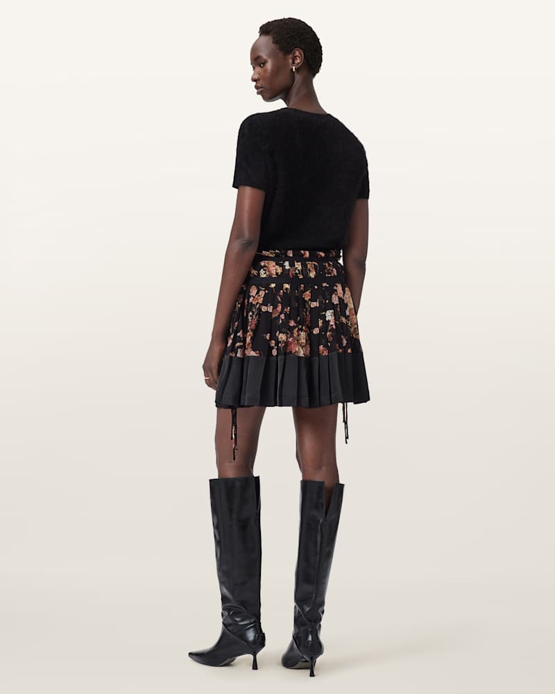 Saffron Satin Mini Skirt