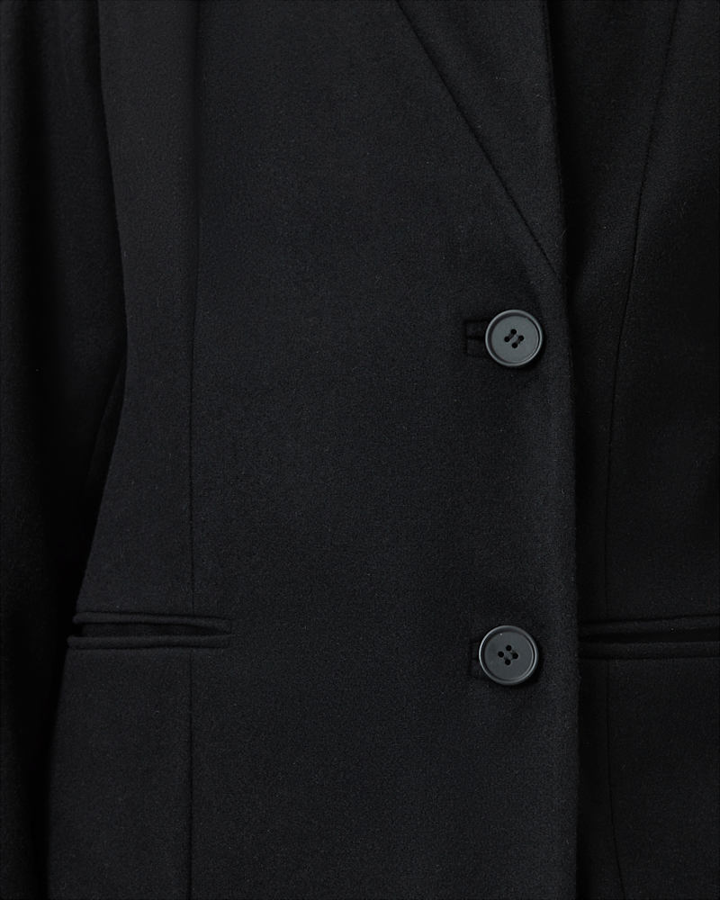 Sidney Wool Cashmere Blend Tailored Coat