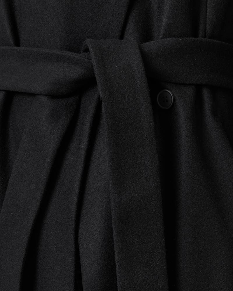 Riley Wrap Around Belted Long Line Coat