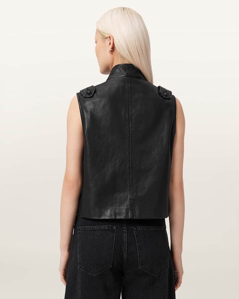 Rummy Leather Gilet